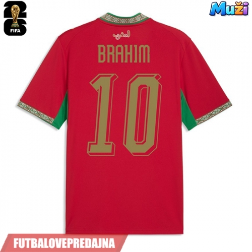 Lacne Muži Futbalové dres Maroko Brahim Diaz #10 MS 2026 Krátky Rukáv - Domáci